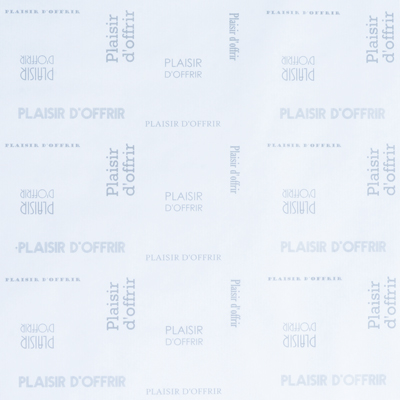 Papier cadeau Plaisir d’Offrir gris & blanc 70 cm x 50 m 60 g/m² – Le rouleau - Papier cadeaux couchés à motifs