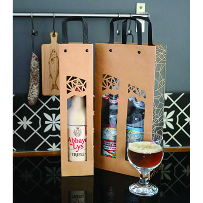Sacs kraft 2 bouteilles - Sacs pour bouteilles de vin-1
