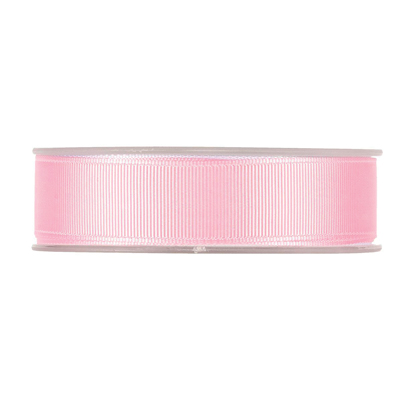 Ruban gros grain rose pâle 25 mm x 20 m coton - Rubans tissu, Cordons