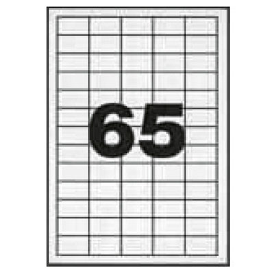 6500 Étiquettes adhésives blanches multi-usages 38,1 x 21,2 mm Etibox - Étiquettes adhésives neutres-1