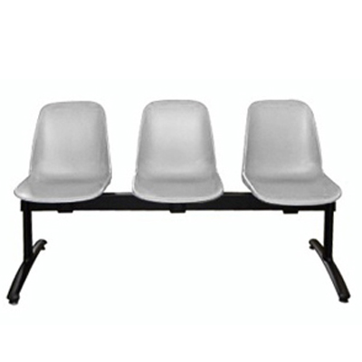 Chaises coque, 3 places sur poutre - Chaises d'intérieur