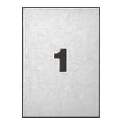 100 Étiquettes adhésives blanches multi-usages 210 x 297 mm Etibox - Étiquettes adhésives neutres-1