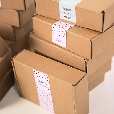 Carton d'expédition brun 17,5 x 12 x 6 cm - boîte à oreilles, paquet de 20 - Cartons d'expédition, Boîtes d'expédition-2