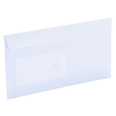 Enveloppes à fenêtre fermeture autocollante - Enveloppes blanches-2
