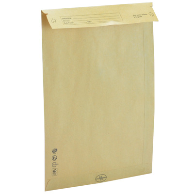 Pochettes sans soufflet fermeture adhésive - Enveloppes kraft brun-2