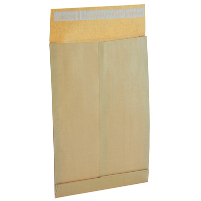 Pochettes à soufflets fermeture adhésive - Enveloppes kraft brun-3