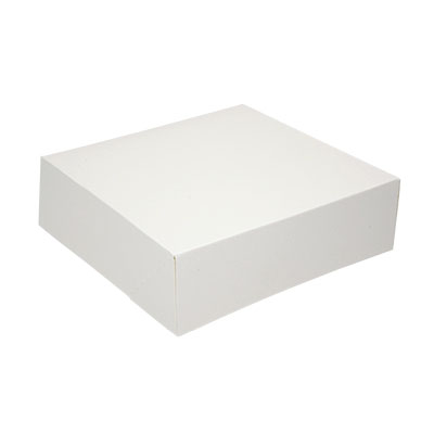 Boîte pâtissière blanche 16 x 16 x 5 cm – Paquet de 50 - Boîtes pâtissières-1