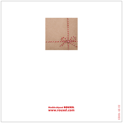 Bon cadeau Kraft Noël – 12 x 12 cm – Paquet de 12 - Bons cadeaux-3