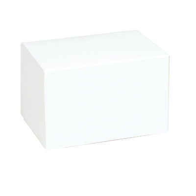 Boîte à bûche de Noël blanche 20 x 11 x H 10 cm 220 g/m² - Paquet de 25 - Boîtes à bûches