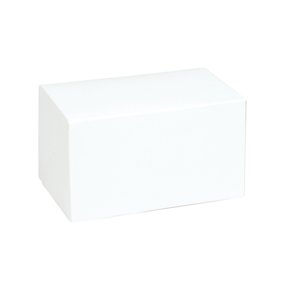 Boîte à bûche de Noël blanche 25 x 11 x H 10 cm 220 g/m² - Paquet de 25 - Boîtes à bûches