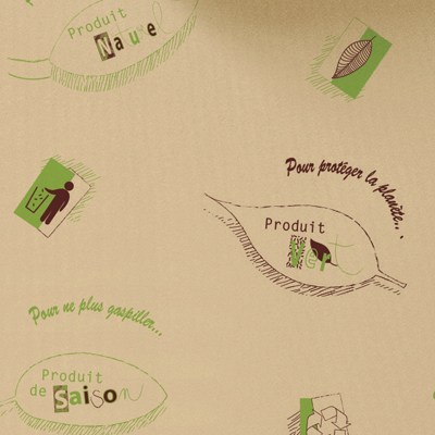 Papier cadeau recyclé BIO kraft 69 cm x 50 m 60 g/m² – Le rouleau - Papiers cadeaux à motifs