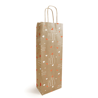 Sac kraft 1 bouteille Apogée - Sacs bouteilles