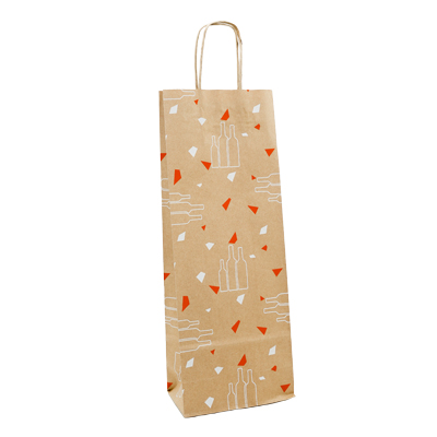 Sac kraft 1 bouteille Apogée - Sacs pour bouteilles de vin-1