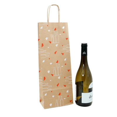 Sac kraft 1 bouteille Apogée - Sacs pour bouteilles de vin-2