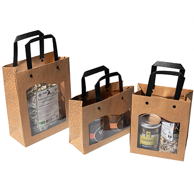 Sacs kraft à fenêtre Delicatessen - Sacs kraft à fenêtre-2