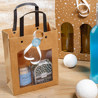 Sacs kraft à fenêtre Delicatessen - Sacs kraft à fenêtre-2