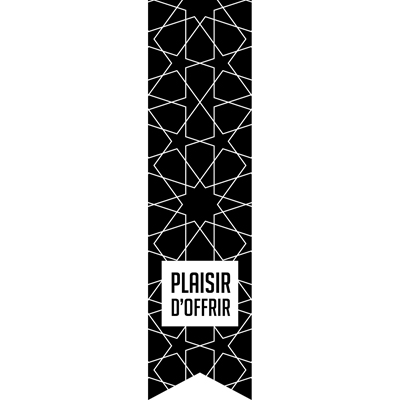 Étiquettes adhésives pour sacs Plaisir d'offrir - Graphique noir et blanc - L 35 x H 135 mm - Paquet de 200 - Étiquettes cadeaux ferme sac