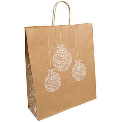 Sacs kraft à motif de Noël Natale - Sacs kraft à motifs