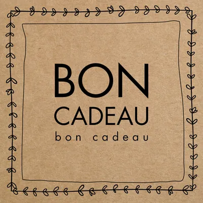 Bon cadeau kraft brun / noir 12 x 12 cm - Paquet de 12 - Bons cadeaux-1