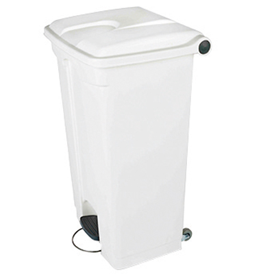 Poubelle mobile à pédale - Poubelles professionnelles