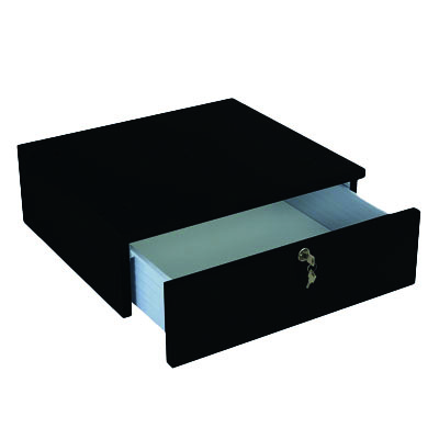 Tiroir à serrure pour comptoir noir mat 50 x 46 x 17 cm - Comptoirs One