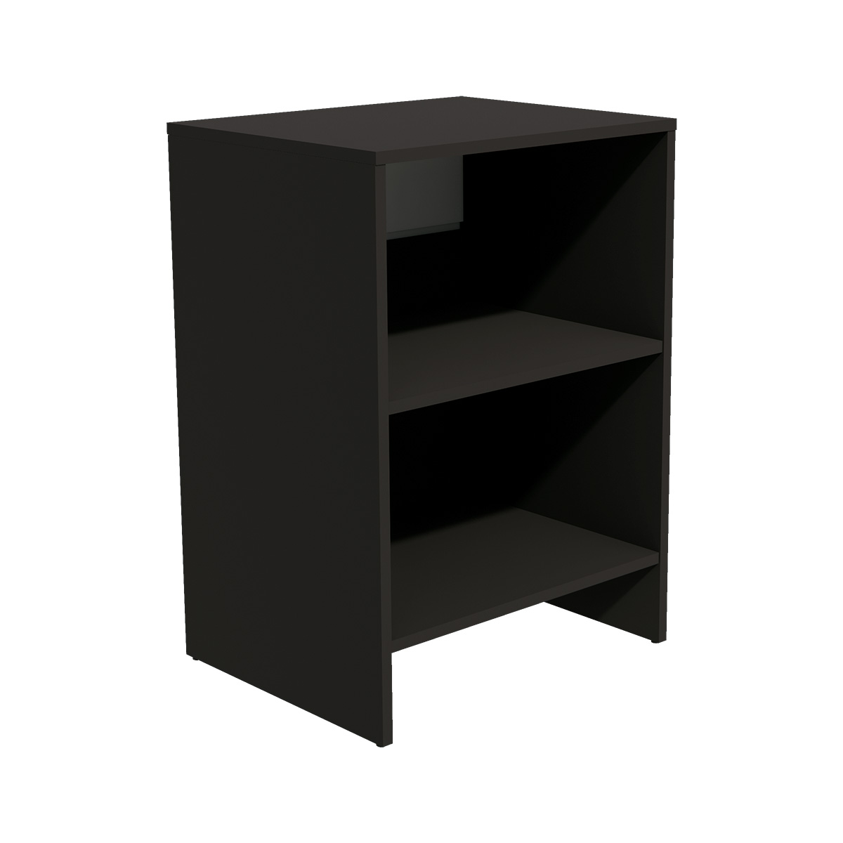 Comptoir d'accueil noir mat / gris 62,5 x 51 x 88 cm - Comptoirs Easy-1