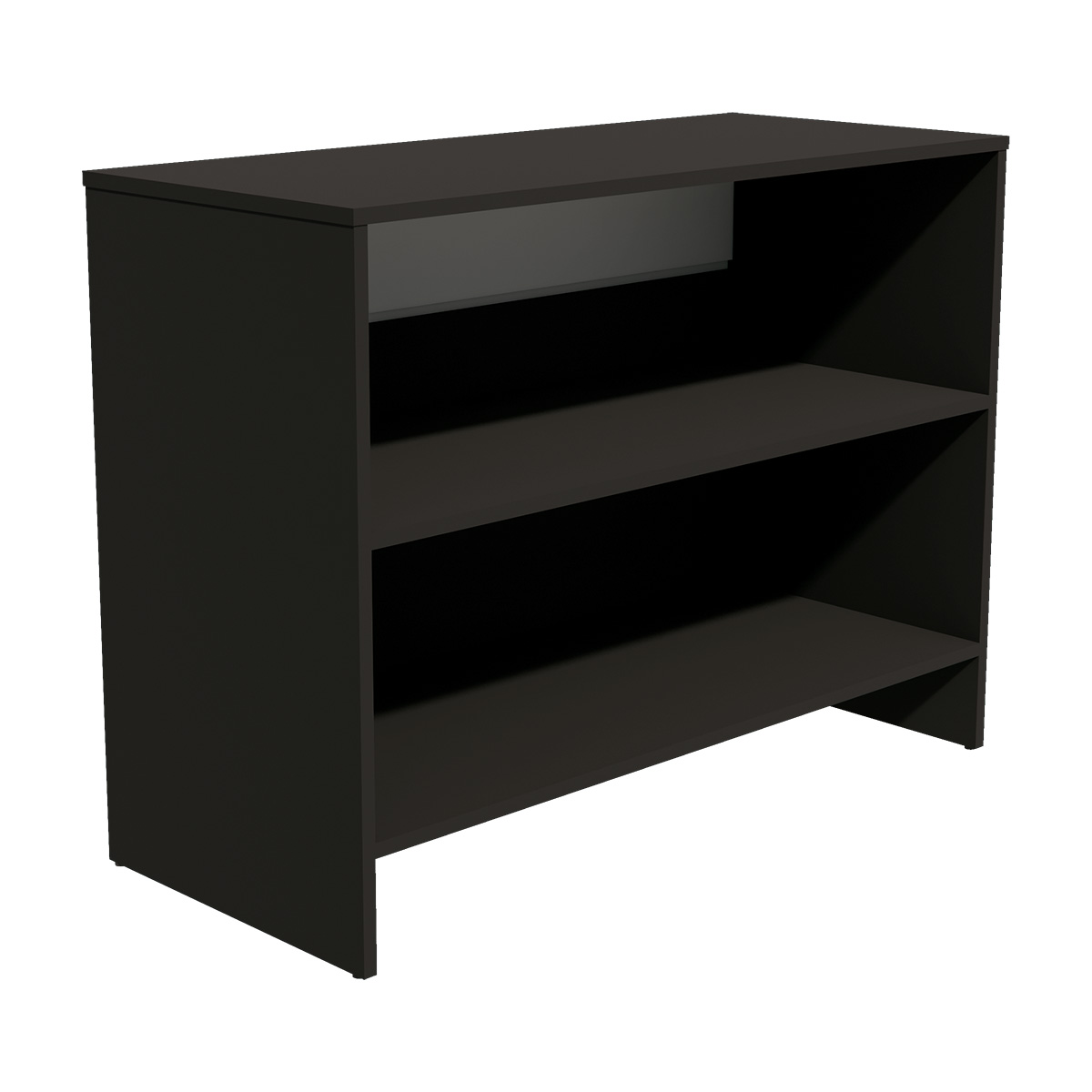 Comptoir Easy noir mat / gris 117 x 51 x 88 cm - Comptoirs Easy-1