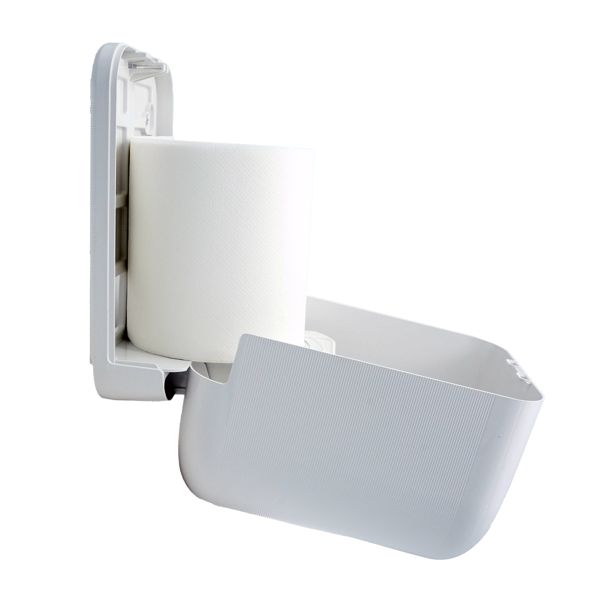 Distributeur de papier ABS ø 22 x H 31 cm - Blanc - Dévidoirs hygiène-4