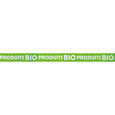 Bande de rive PRODUITS BIO - Porte-étiquettes pour tablettes-1