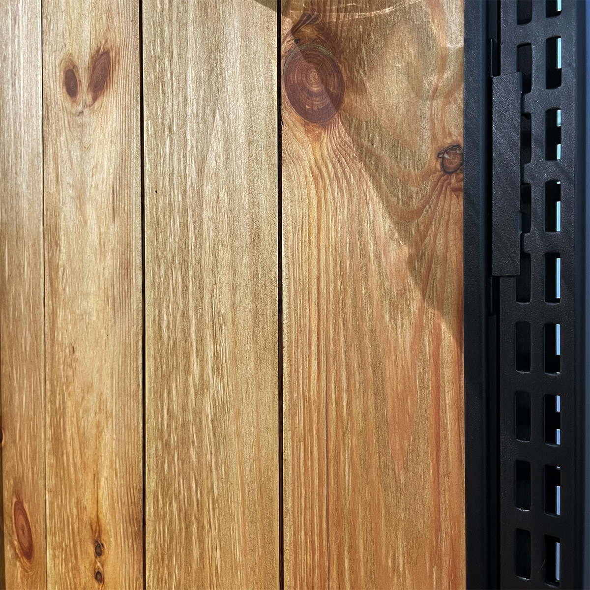 Fond gondole bois plein pin massif brun 96,2 x 80 cm - fond pour gondole - panneau bois pour gondole - Fonds Bois-1