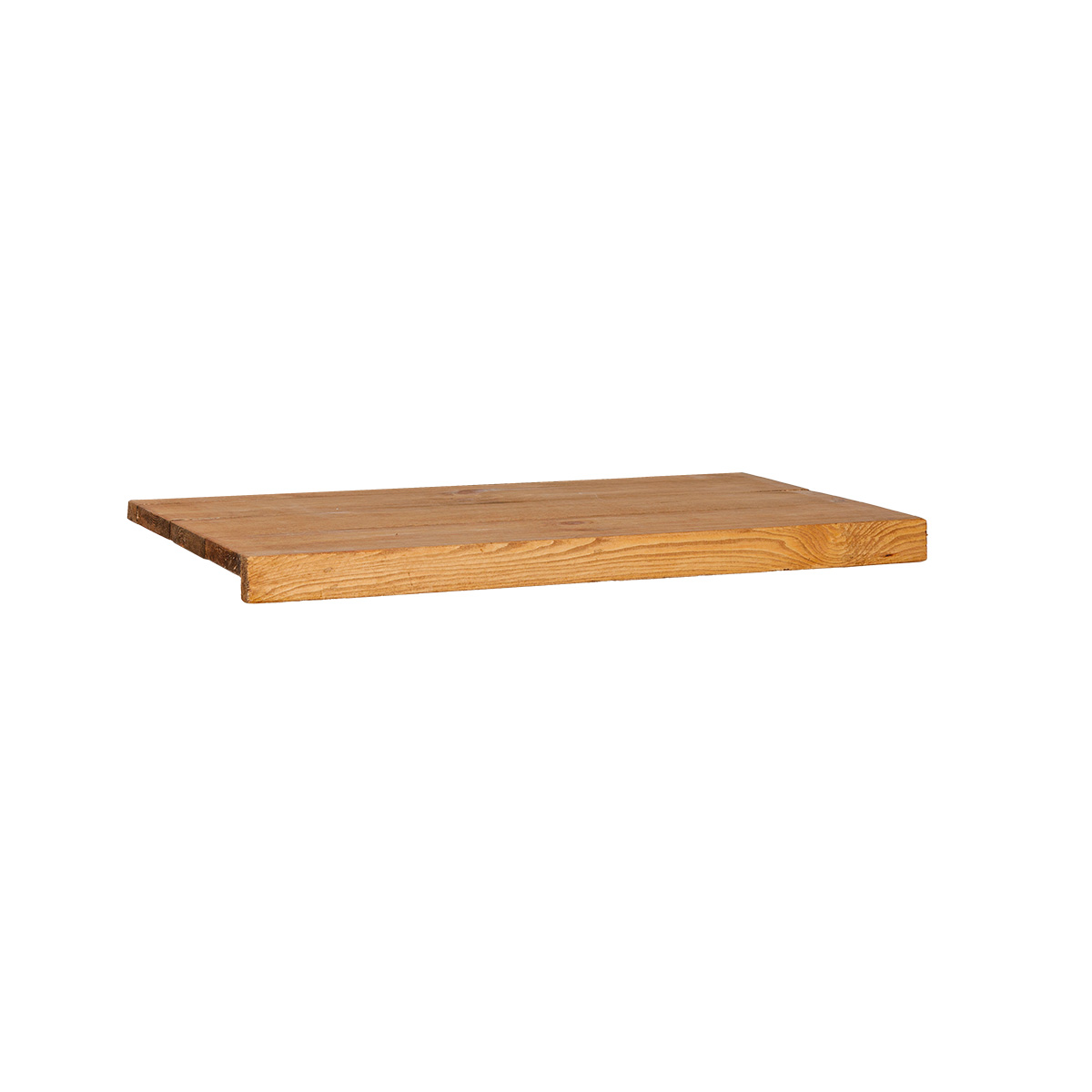 Tablette bois massif brun L60 x P31,8 cm - Modèle d'étagère pour boutique - Tablettes Bois Brut
