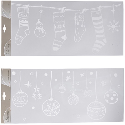 Autocollant aux motifs de Noël - Stickers vitrines