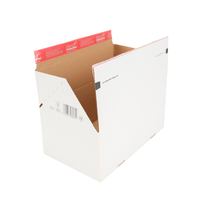Carton à fond automatique - Blanc - L 30,6 x P 18,6 x H 12,7 cm - Paquet de 20 - Cartons d'expédition, Boîtes carton-4