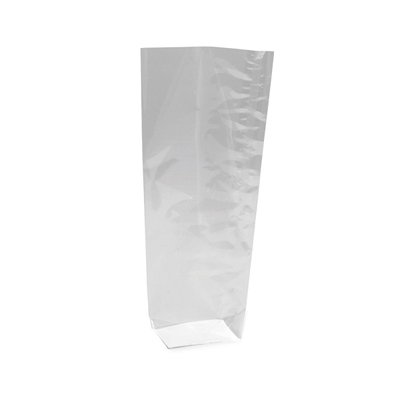 Sachet cellulose à fond carton argent 14 × 30,5 cm – Paquet de 100 - Sachets confiserie