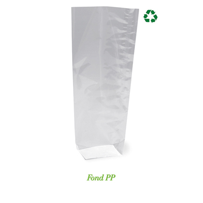 Sachet cellulose à fond carton argent 14 × 30,5 cm – Paquet de 100 - Sachets confiserie-1