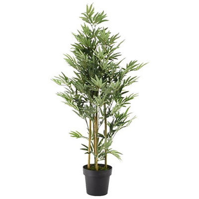 Bambou artificiel en pot plastique - Décors d'été