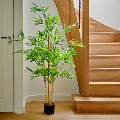 Bambou artificiel en pot plastique - Décors d'été-2