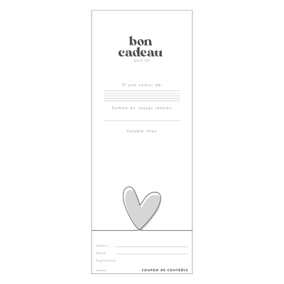 Bon cadeau coeur pour toi - Chèques cadeaux-2