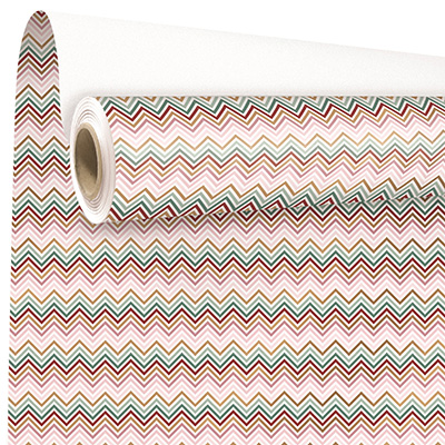 Papier Cadeau Chevrons - Papier cadeaux couchés à motifs-1