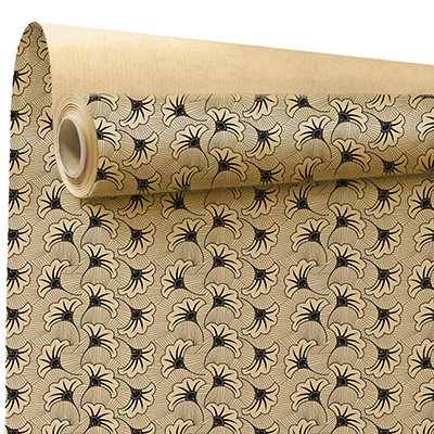 Papier cadeau Évidence noir - Papiers cadeaux à motifs-1