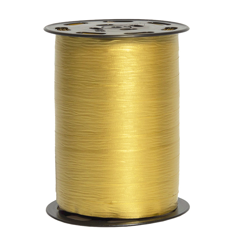 Bolduc mat or 10 mm x 250 m polypropylène - Bolducs unis