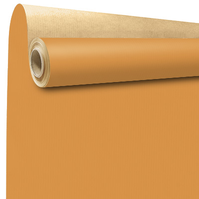 Papier cadeau kraft cuivre uni 70 cm x 50 m 60 g/m² – le rouleau - Papiers cadeaux unis