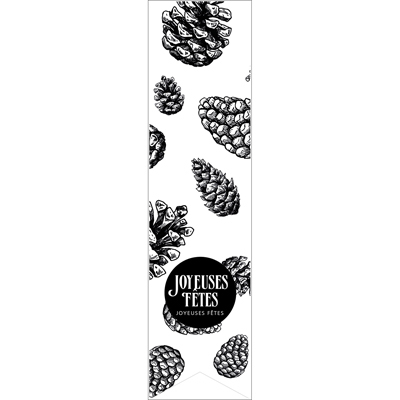 Étiquettes adhésives pour sacs Joyeuses Fêtes - Étiquettes cadeaux ferme sac