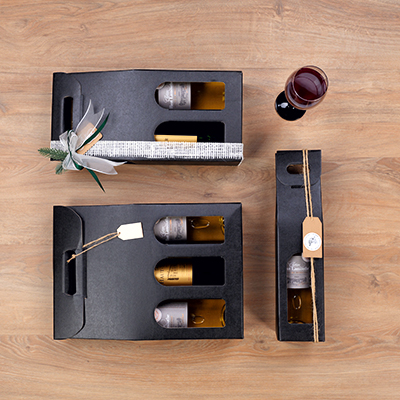 Boîtages 3 bouteilles - Coffrets pour bouteilles de vin, Boîtes pour bouteilles de vin-2