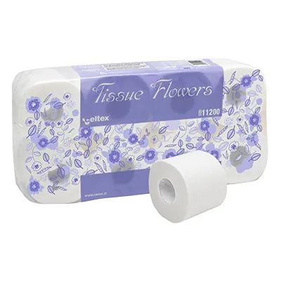 Papier toilette blanc 3 plis 100% cellulose – 8 rouleaux - Papier toilette et mouchoirs