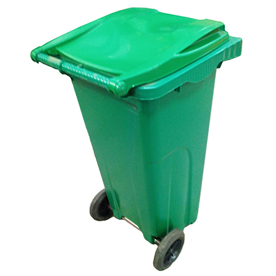 Conteneur 120L vert sapin L48xP54xH95 cm - Poubelles professionnelles