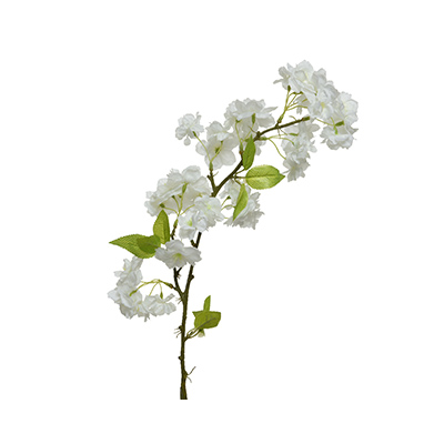 Branche de fleur blanche artificielle  - Plantes et fleurs artificielles