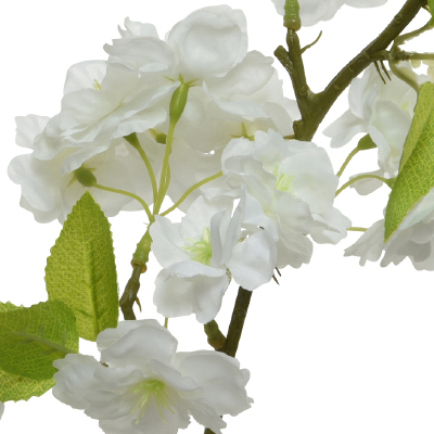 Branche de fleur blanche artificielle  - Plantes et fleurs artificielles-1