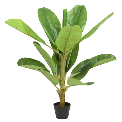 Bananier artificiel en pot plastique - Plantes et fleurs artificielles