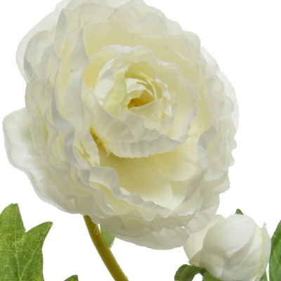 Renoncule blanche synthétique - Plantes et fleurs artificielles-1